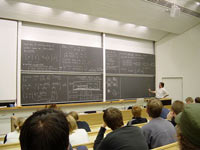 Mathematics lecture at university