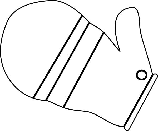 Printable Mitten Coloring Page