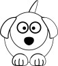 cute dog coloring page for kids