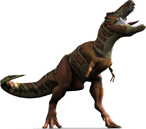 This CGI picture shows a Tyrannosaurus rex in a great pose as it lets out an almighty roar that could no doubt have been easily heard by other dinosaurs.