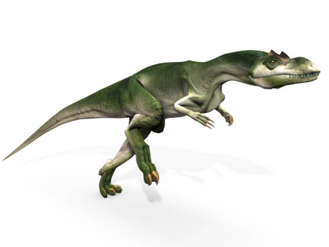 This CGI drawing shows the possible appearance of Yangchuanosaurus, a dinosaur from the late Jurassic Period (around 157 million years ago) that may have been up to 10 metres (33 feet) in length. Yangchuanosaurus was a Theropod dinosaur that lived in China. The first fossil skeleton of Yangchuanosaurus was found in the Yongchuan District of China in 1977.