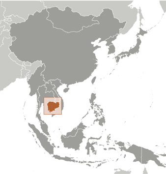 Cambodia location