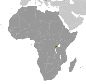 Rwanda location