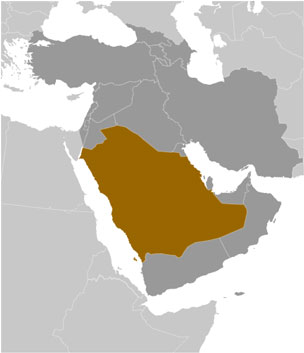 Saudi Arabia location
