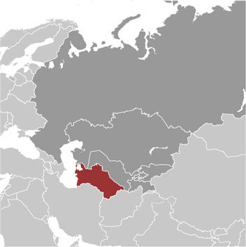 Turkmenistan location