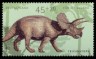Triceratops Postage Stamp