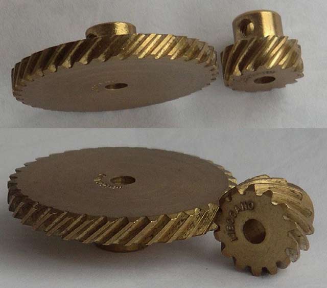 This image shows a large gear and a small gear from two different angles. Understanding how gears work is important when learning about mechanical advantage and simple machines.