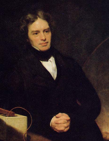 This image is of British physicist Michael Faraday, famous for his many contributions to science including electrochemistry and electromagnetism.