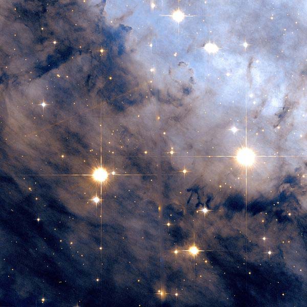 A Hubble Space Telescope photo of the beautiful Eagle Nebula.