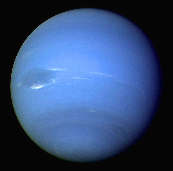 A beautiful photo taken of Neptune by Voyager 2.